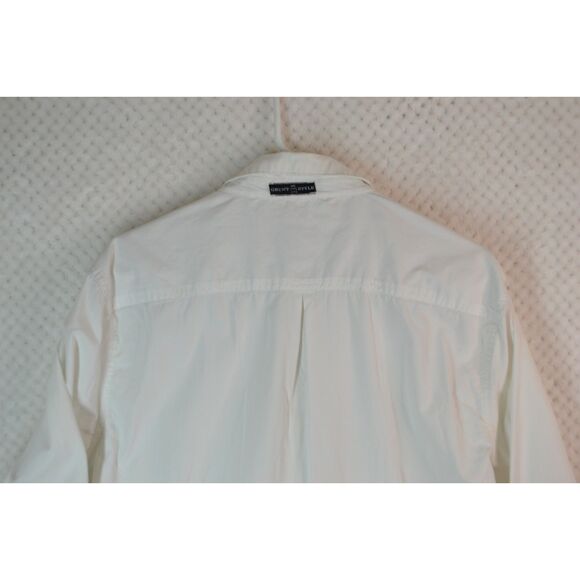 Grunt Style Men's Large White Long Sleeve Button Down Shirt - Picture 10 of 13